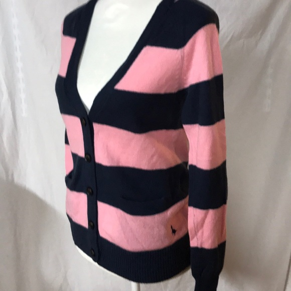 Jack Wills Sweaters - Jack wills striped cardigan merino wool sz6